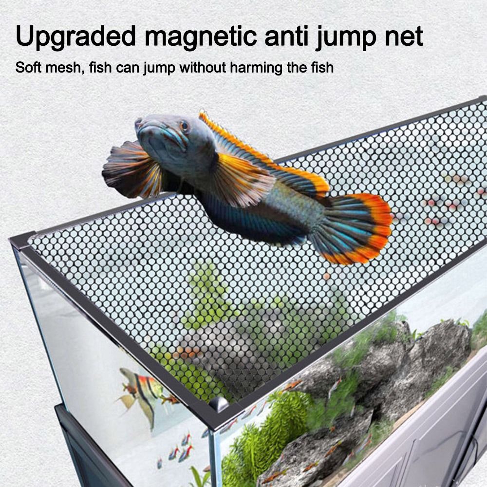 Aquarium Fish Net - Sturdy Magnetic Fish Tank Lid Cover