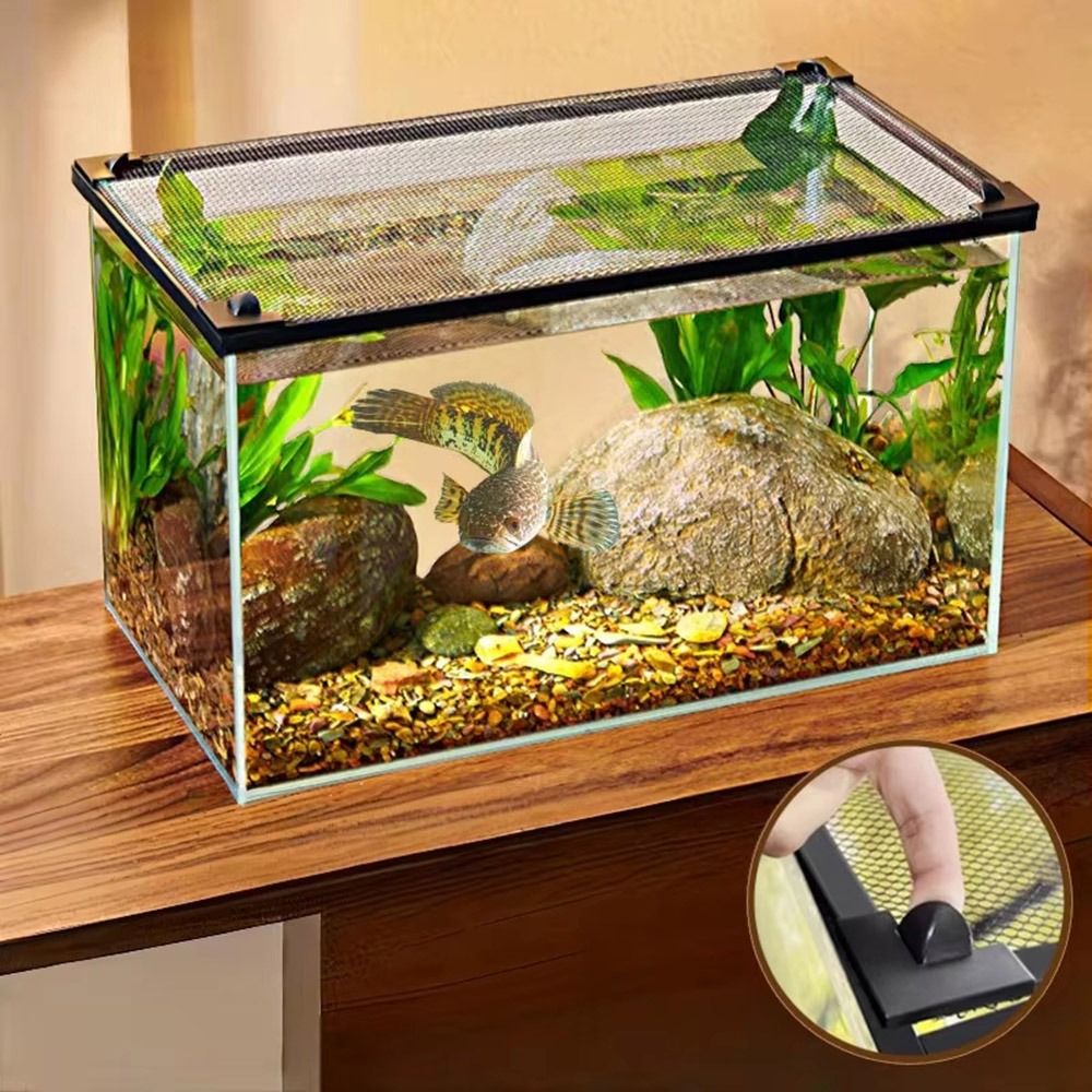 Aquarium Fish Net - Sturdy Magnetic Fish Tank Lid Cover
