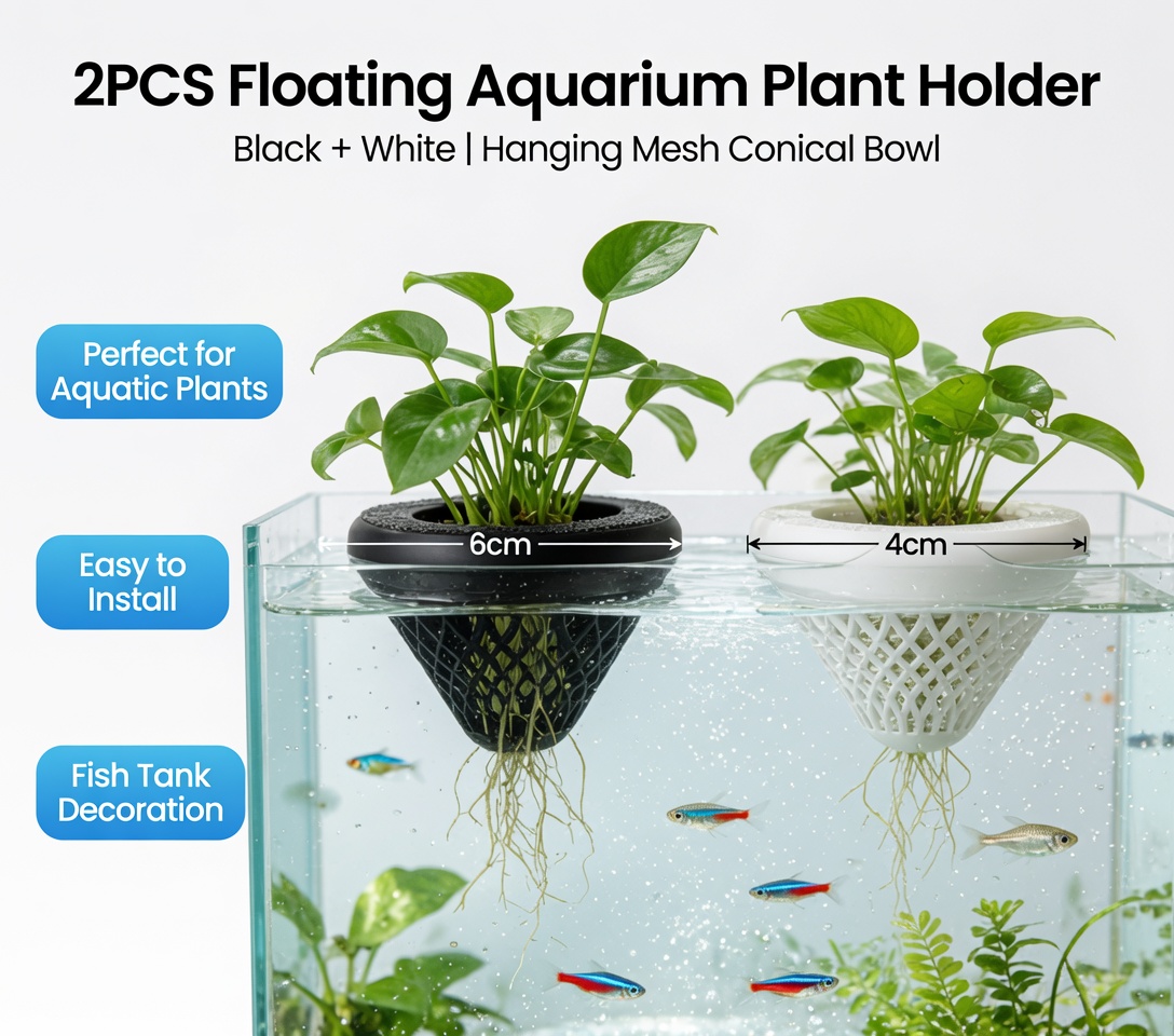 2PCS Floating Aquarium Plant H - Aquarium Fish Escape review and price