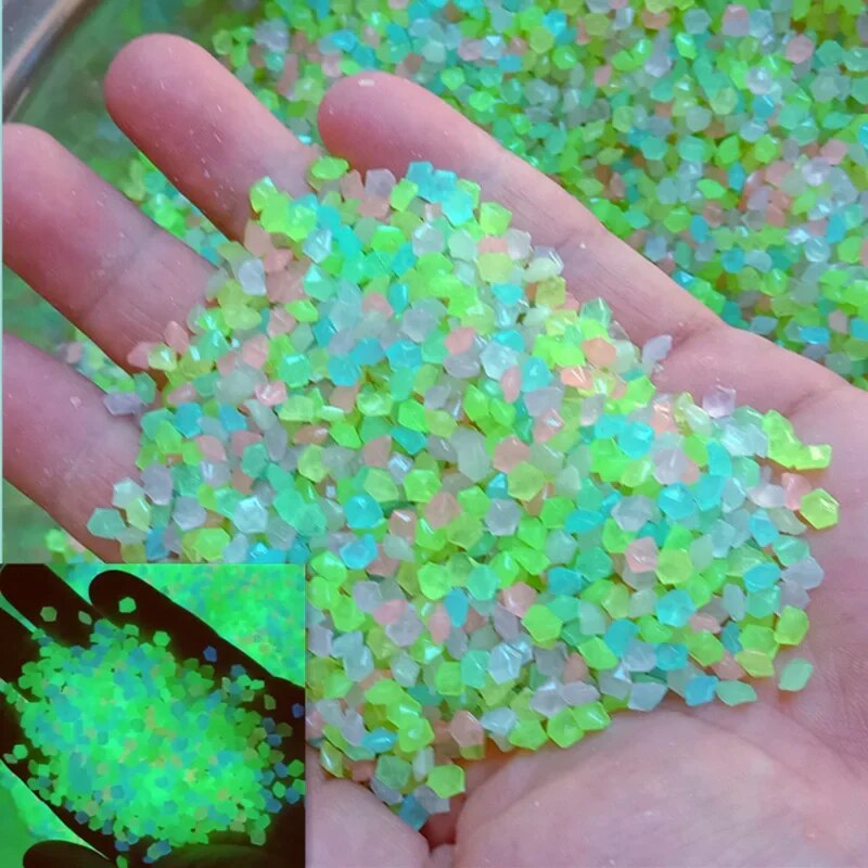 1000pcs 3-5mm Luminous Sand Gl - Aquarium Fish Home review and price