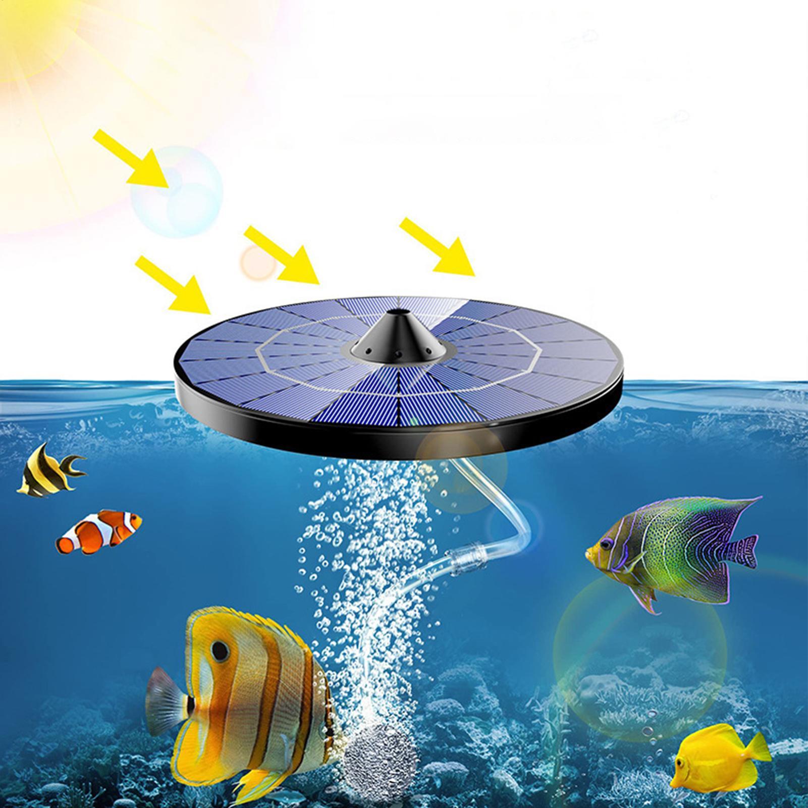 Solar-powered pond aerator pum - Aquarium Fish Escape review and price