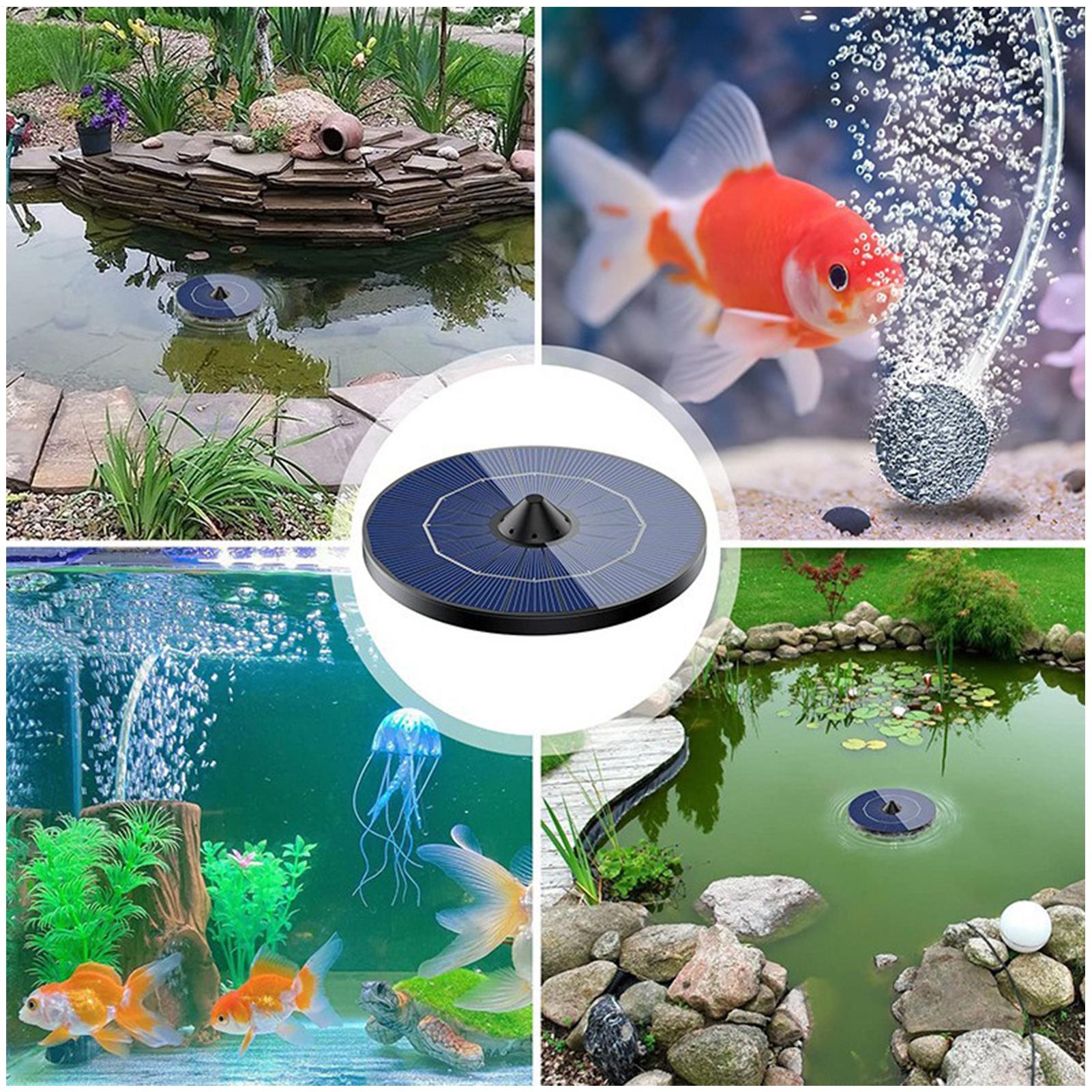 Solar-powered pond aerator pum - Aquarium Fish Escape review and price