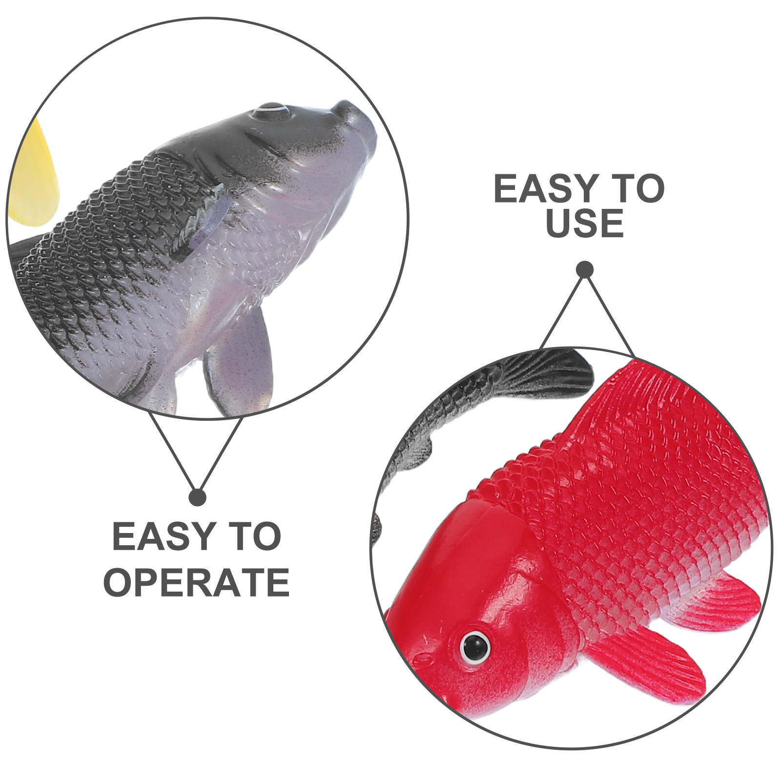 3pcs Fish Crafts Toys Realisti - Aquarium Fish Home review and price