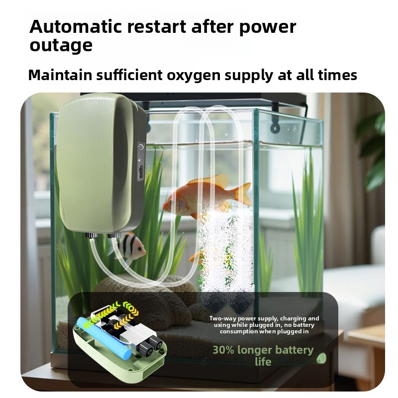 Portable USB Oxygen Pump Aquar - Aquarium Fish Home review and price