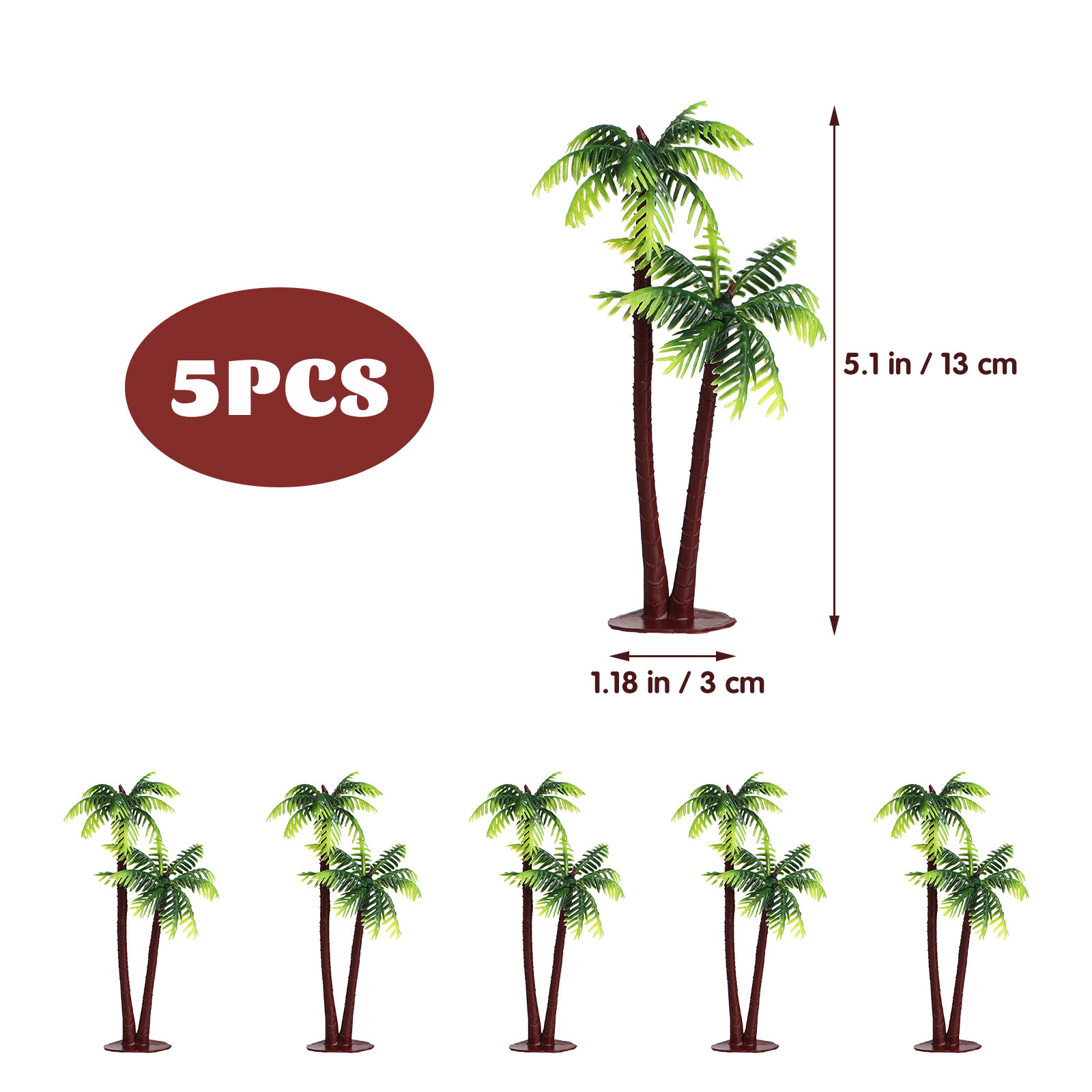 5Pcs Artificial Coconut Tree D - Aquarium Fish Home review and price