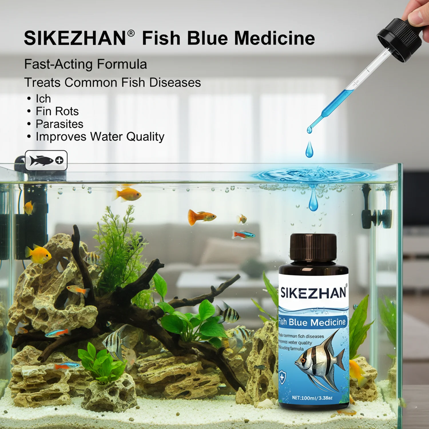 500ml Methylene Blue Solution  - Aquarium Fish Medicine review and price
