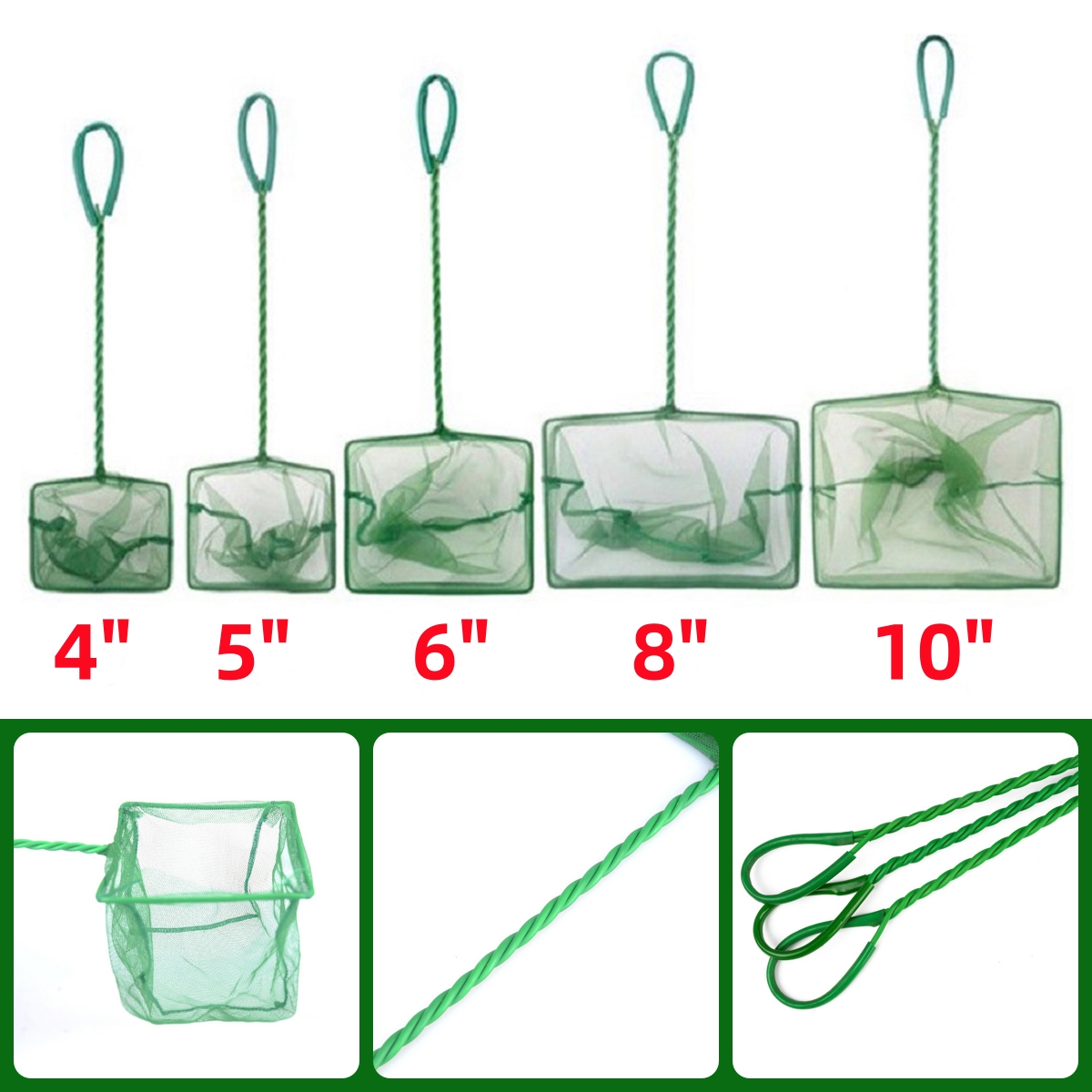 3~10 Inch Portable Nylon Green - Aquarium Fish Net review and price
