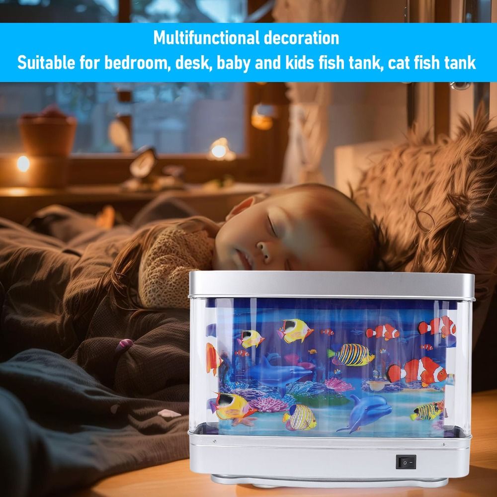 ​Relaxing​ LED Fake Fish Tank  - Aquarium Fish Exotic review and price