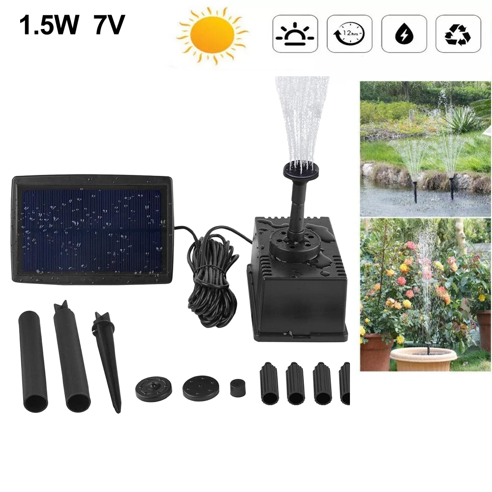 1.5W 7V Solar Fountain Pump Wi - Fish Tank Filter review and price