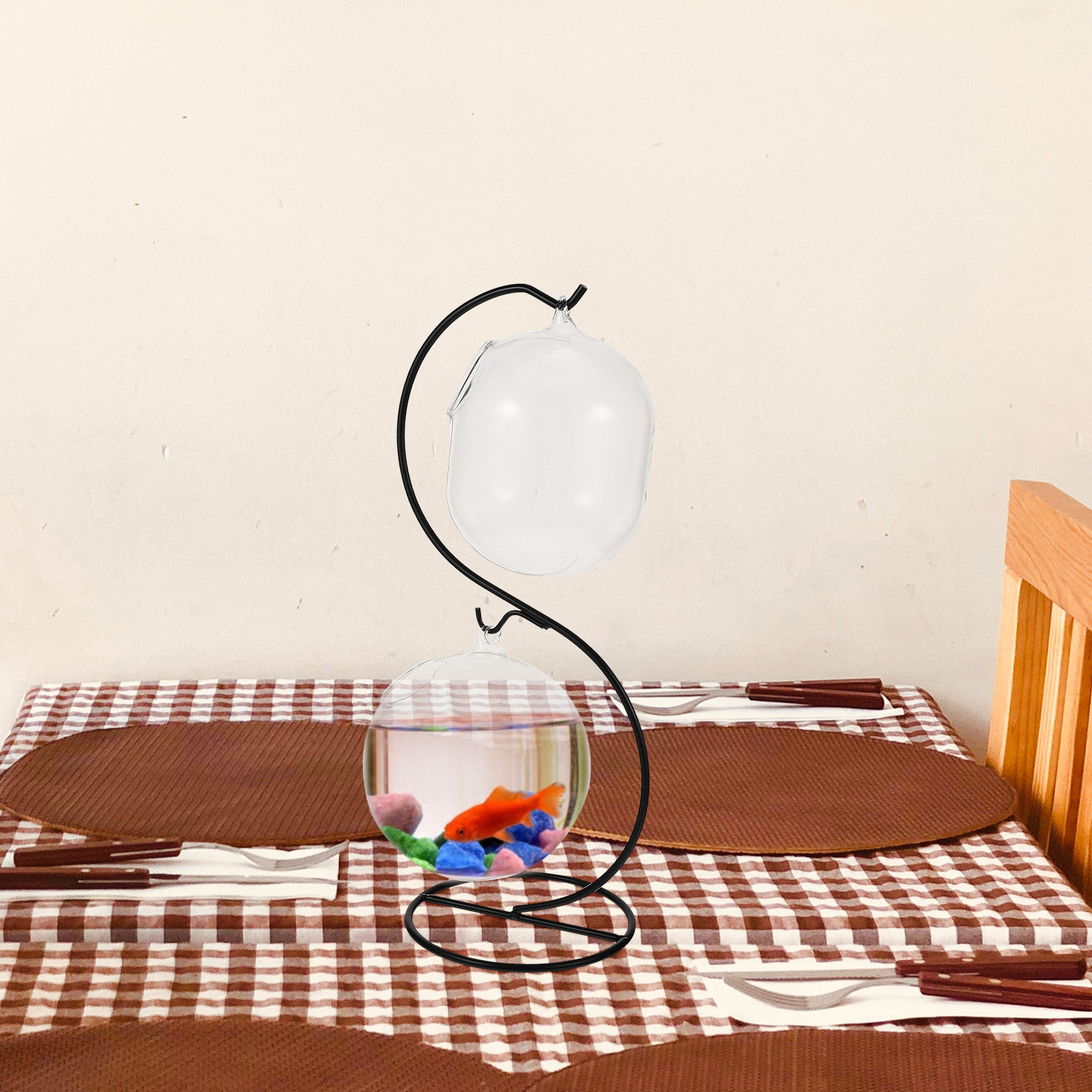 1Set Transparent Desktop Fish  - Aquarium Fish Home review and price